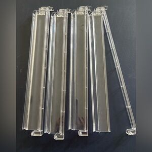 Clear acrylic mahjong racks, they were gifted to me - not sure of manufacturer